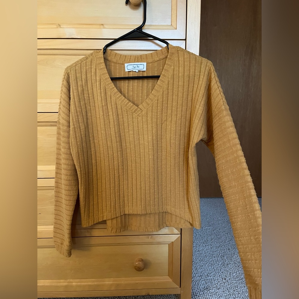 (XS) Hippie Rose v-neck sweater